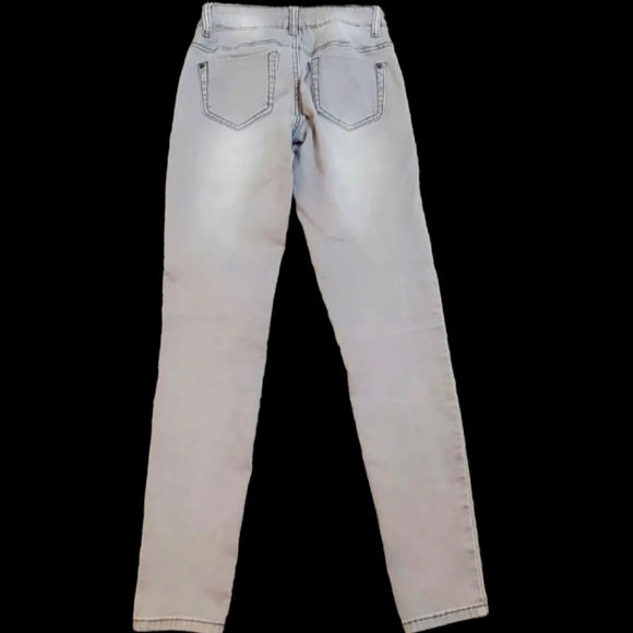 Mossimo Supply co denim legging stretch spandex jeans gray sz 11 fit 6 - Picture 3 of 8